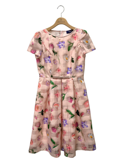 エムズグレイシー Organdy Flower Dress 911111 ワンピース 38 ピンク IT14J8JMLBU6