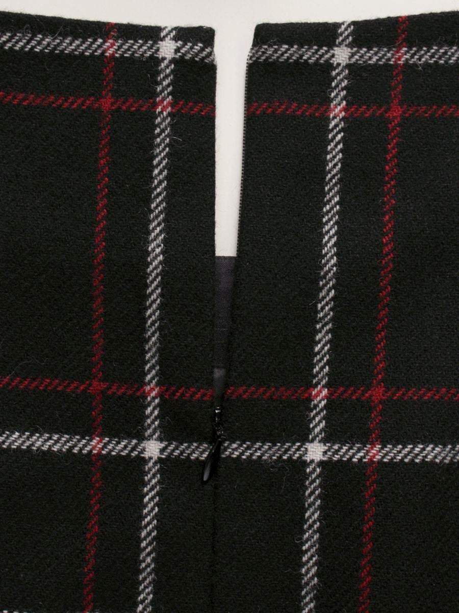 エムズグレイシー 311615 ワンピース 40 ブラック チェック ウール混 ITPYWS1C7ZJ4