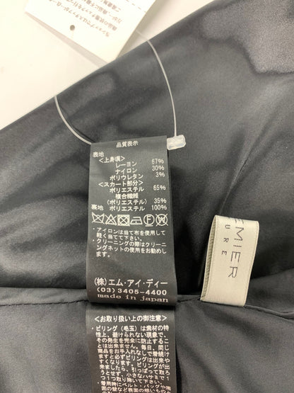 エムプルミエクチュール ワンピース F928-007 38 ブラック ニット切替 ITZ88ORES35U