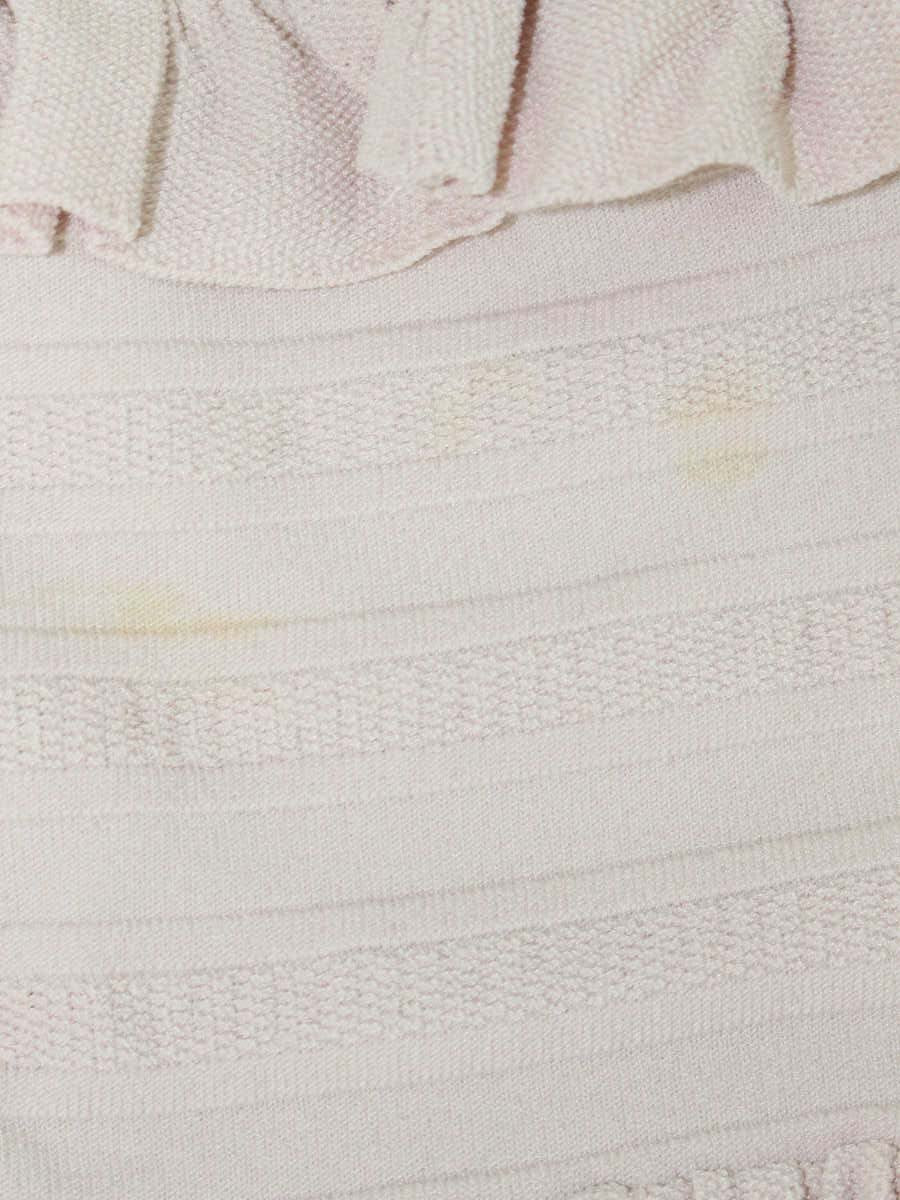 ルネ 6822100 ニットワンピース 34 ピンク フリル バックジップ クルーネック ITINWGF9H9YG 【SALE】