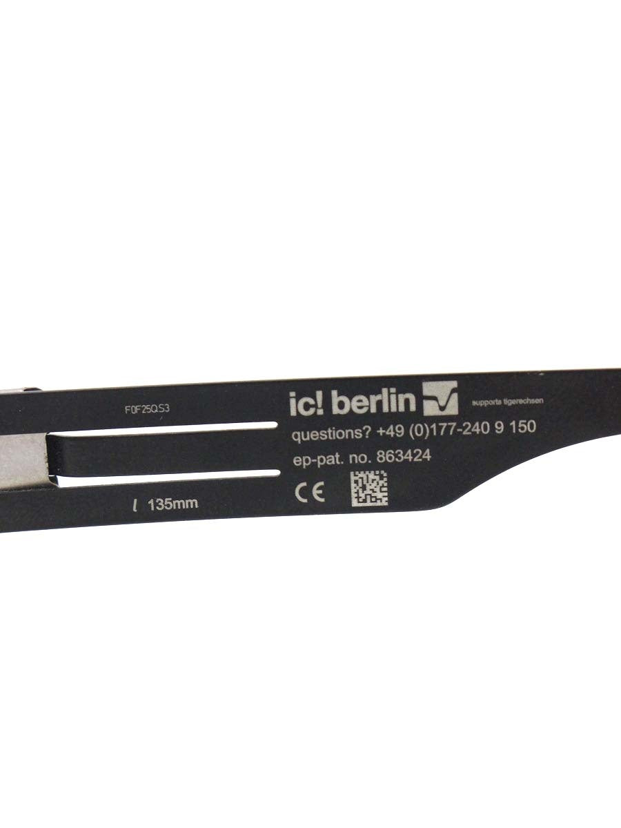 アイシーベルリン Guuchan メタルフレーム フルリム オーバル ブラック ITOIH847Z8M1