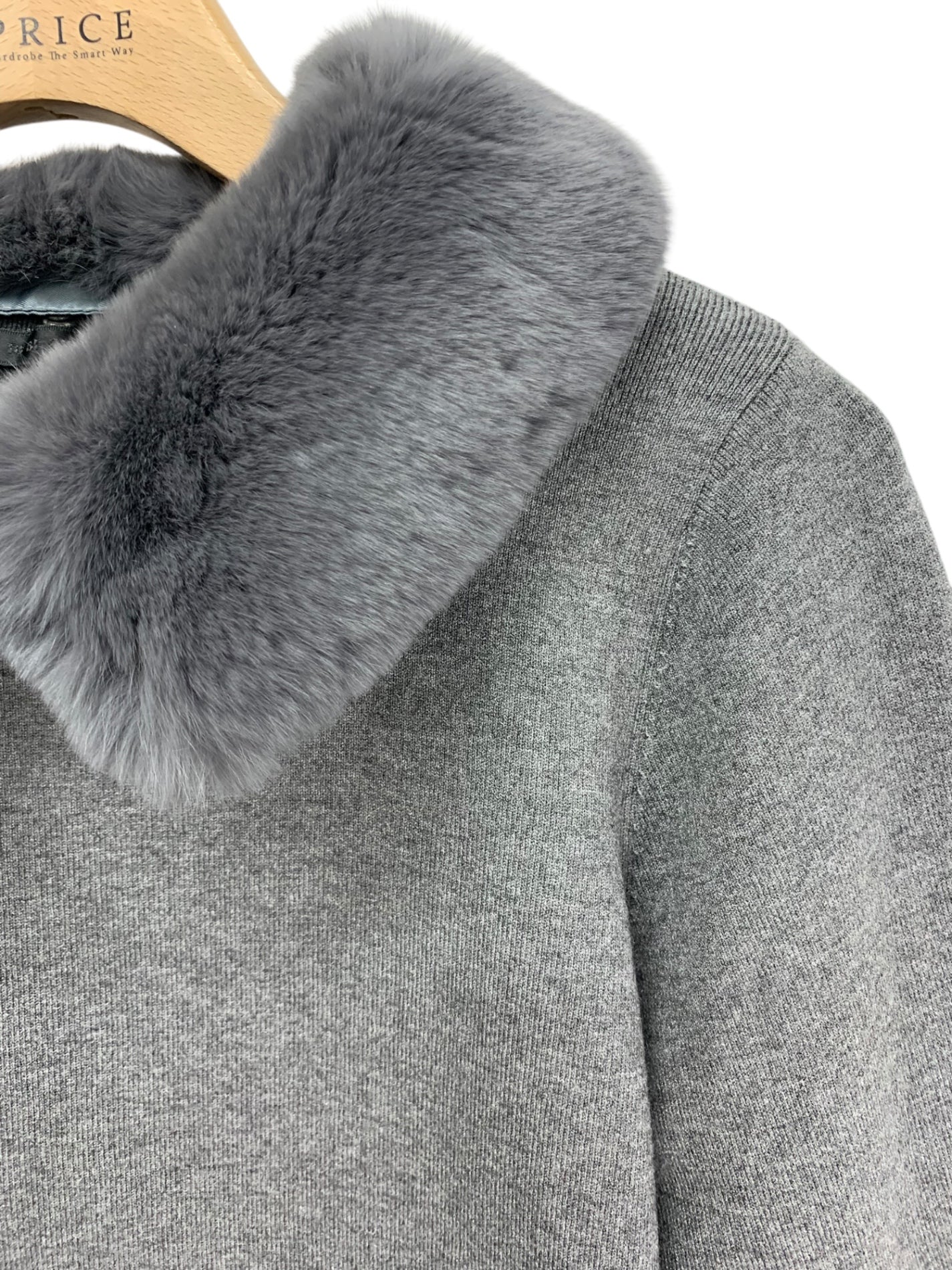 トゥービーシック W5N09-825-07 ニットセーター 40 グレー レッキスラビットファー ITVIG67RDHXA