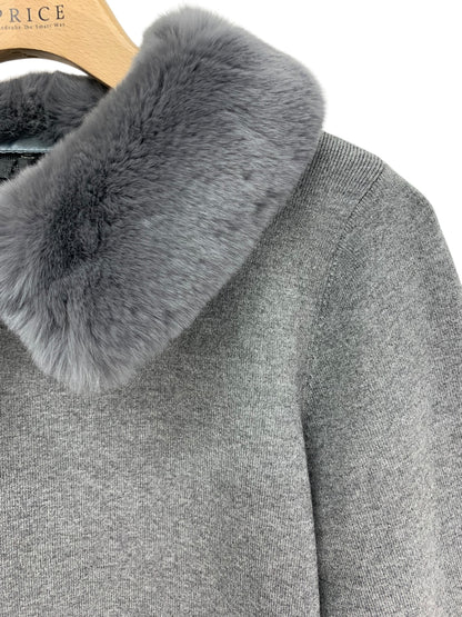 トゥービーシック W5N09-825-07 ニットセーター 40 グレー レッキスラビットファー ITVIG67RDHXA
