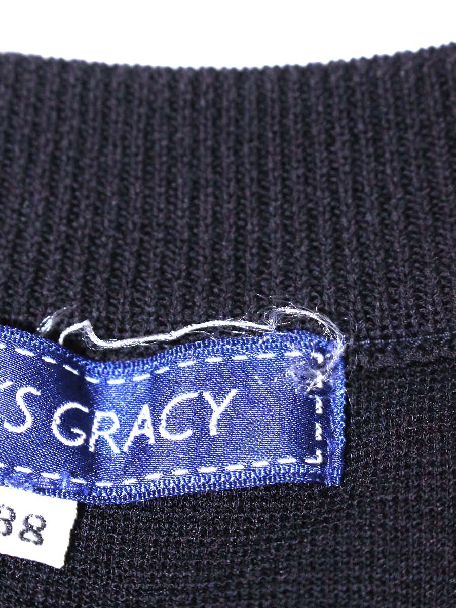 エムズグレイシー 328341 ボレロ 38 ブラック ニット ラインストーン