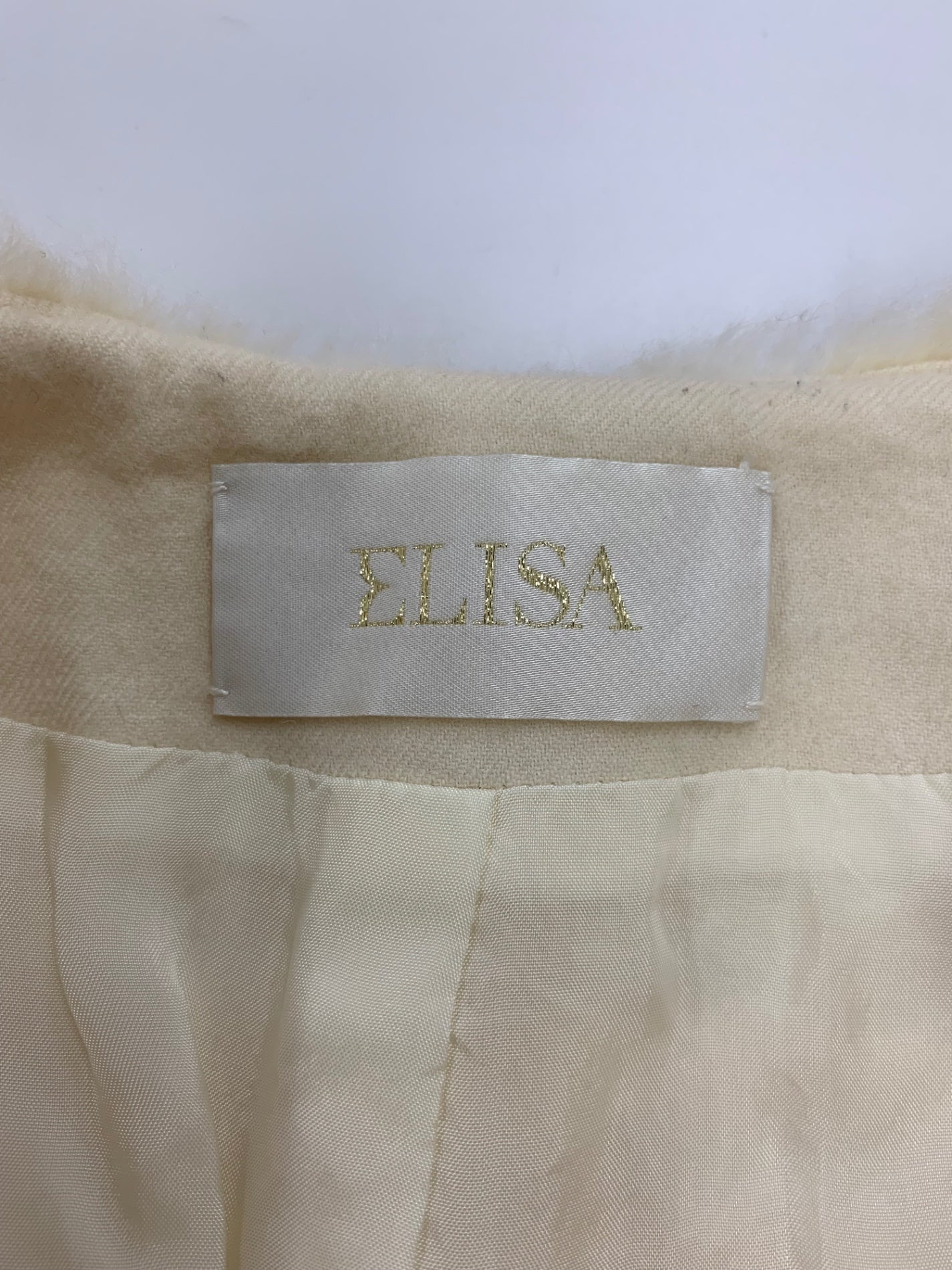 エリザ 26500031 ジャケット 2 ホワイト フェイクファー ITKQ1YI2A1IC 【SALE】