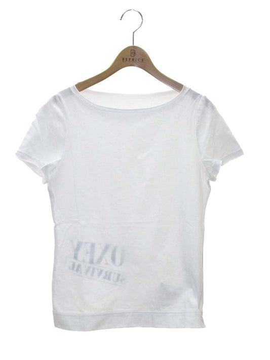 フォクシーニューヨーク 31016 Tシャツ カットソー - ブラック Tops ロゴプリント IT4NH70T4LZT
