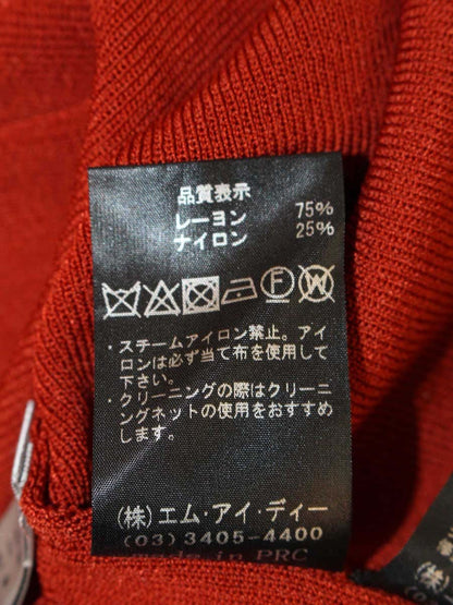 エムプルミエクチュール F728-010 ニット 36 テラコッタブラウン 半袖 ITTTDBLUF0SW
