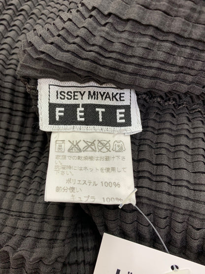 イッセイミヤケ フェット IF64FJ720 フリルデザイン カーディガン 2 ブラック ブルー ITEKFS0170X4