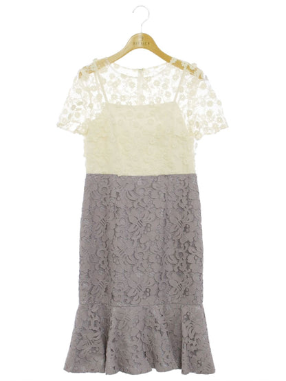 ダイアグラム 3733 5062-0 ワンピース 36 ホワイト レース ITKYGCHN2TZW