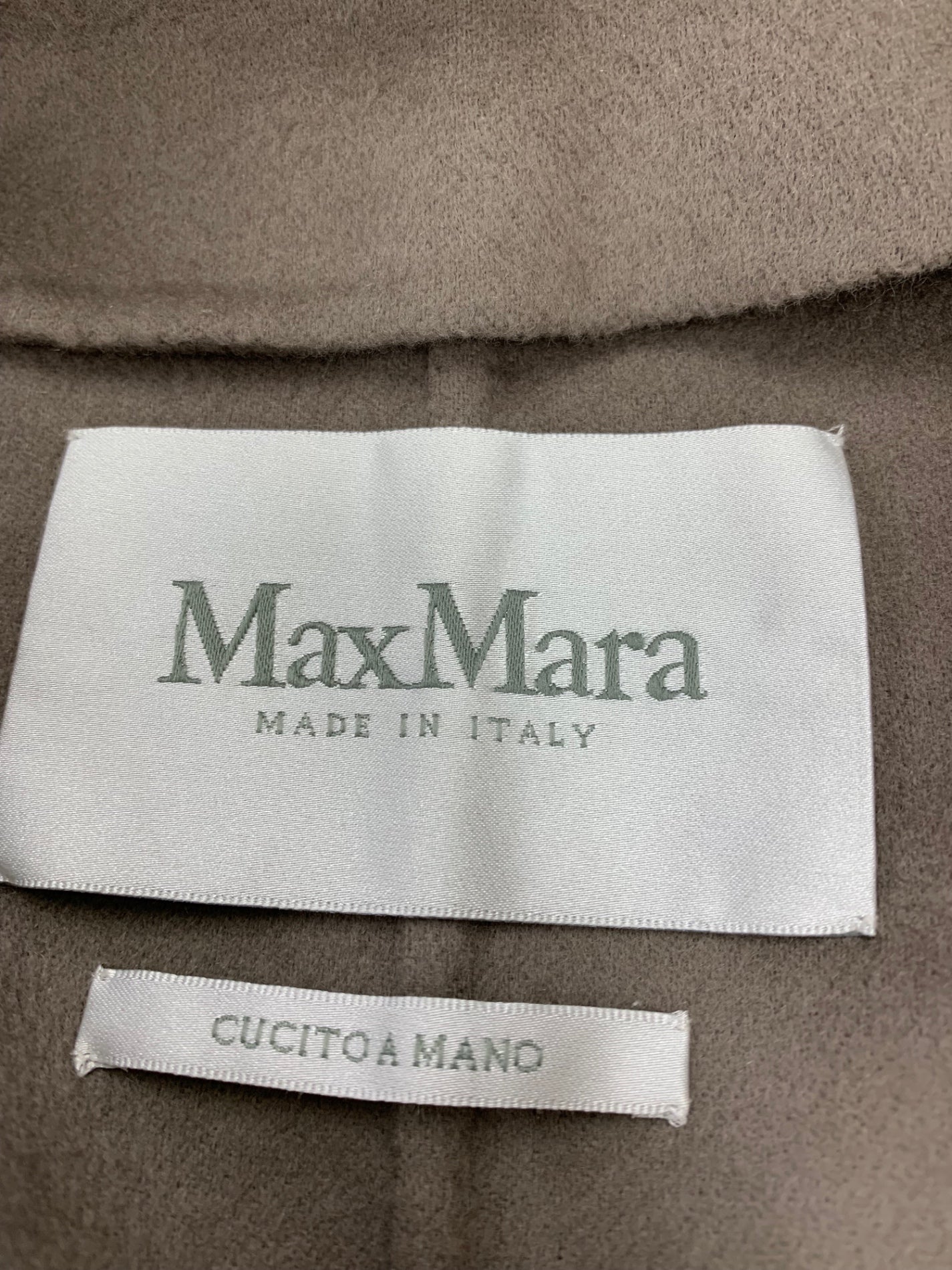 マックスマーラ 10860633000 コート 36 グレー CUCITO A MANO ウール混 ステッチ ITPH42HSX29W 【SALE】