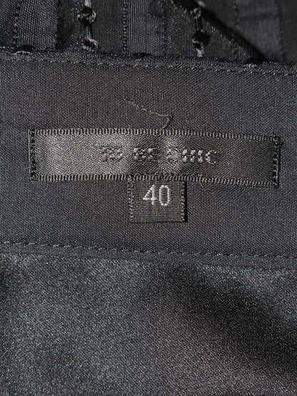 トゥービーシック W5S02-800-09 スカート 40 ブラック フレア ITDEHJOMDB9A 【SALE】