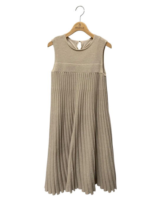 フォクシーブティック Knit Dress 38639 ワンピース 40 ベージュ ニット ドレス ITMP7M7S9N48