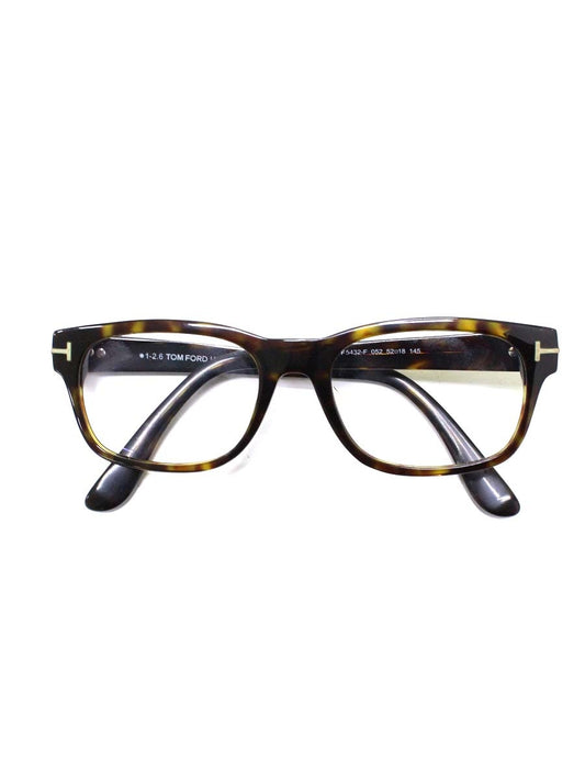 トムフォード TF5432-F メガネ ブラウン セルフレーム フルリム スクエア IT3T2YJXRYVK