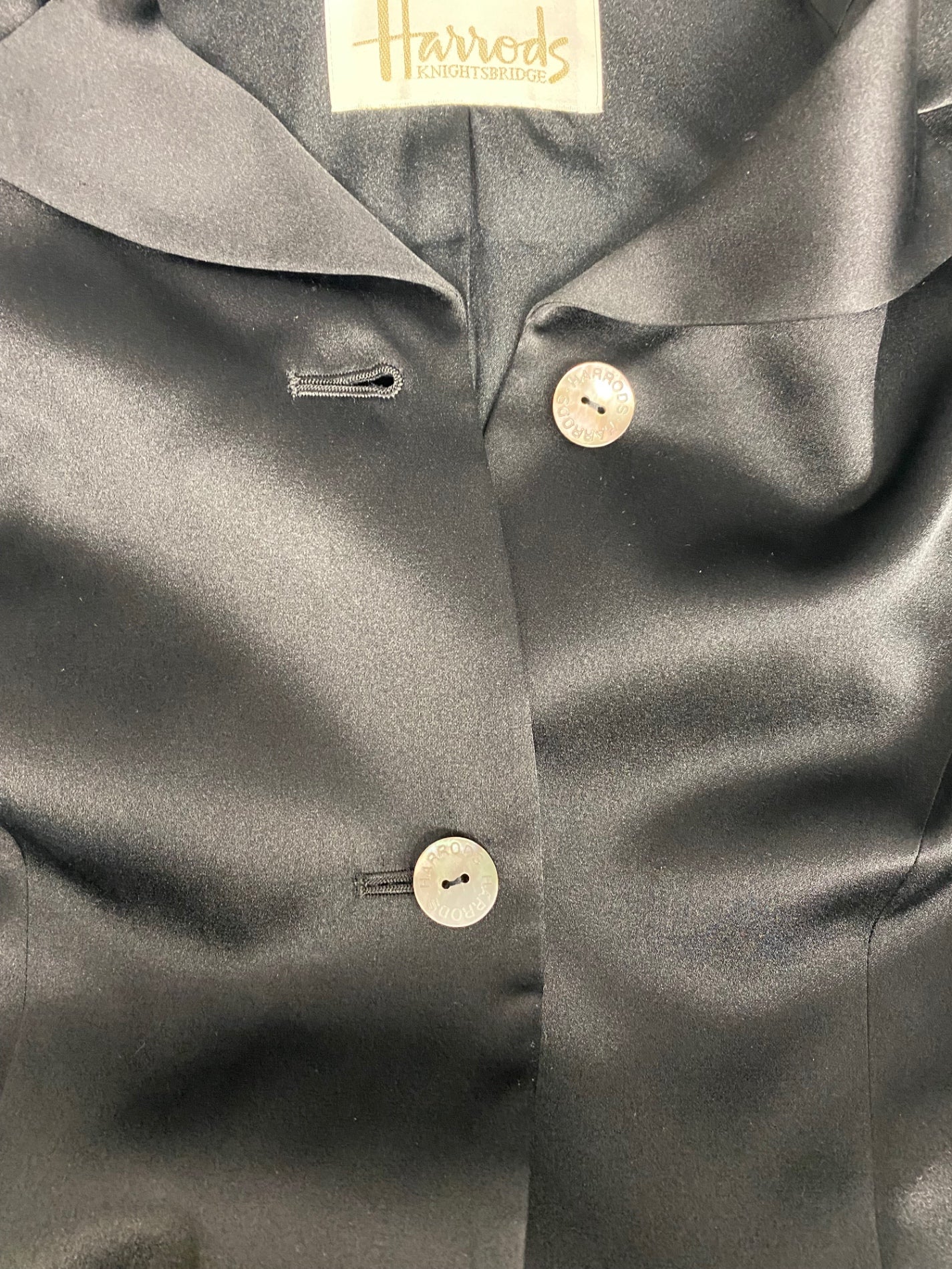 ハロッズ 10050035 ジャケット ブラック シルク 3B ITUV3T0TL20M