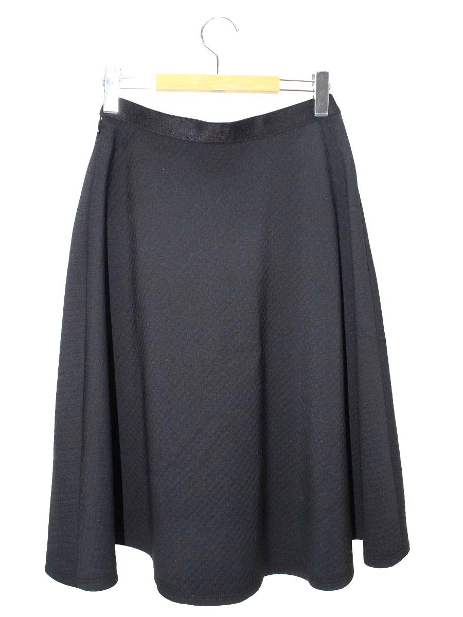 エムズグレイシー 317526 スカート 40 ブラック キルティング