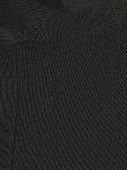 スーパービューティー ワンピース 38 ブラック ニット 袖レース リボン ITRLHB7FPU74