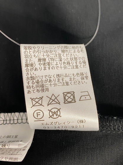 エムズグレイシー 415108 トップス 40 ブラック レース 切替 ITJLUI23SNOA