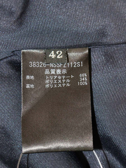 フォクシーニューヨーク 38326 スカート 42 ネイビー フレアー ITZK7HSGQIUC