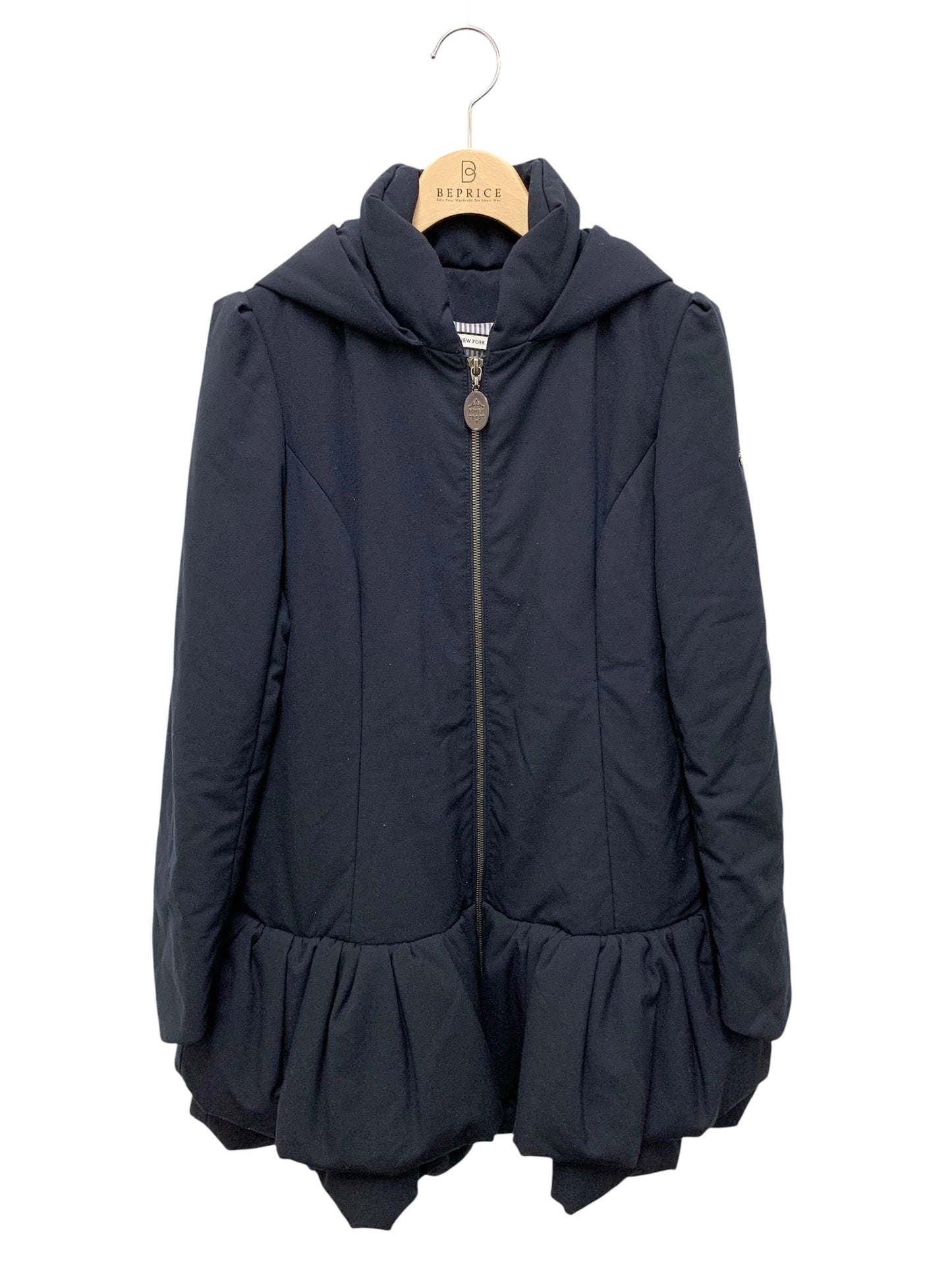 フォクシーニューヨーク ブリリアント タキシードクッション 33726 コート 38 ネイビー 中綿 IT0M8CYYEHB7