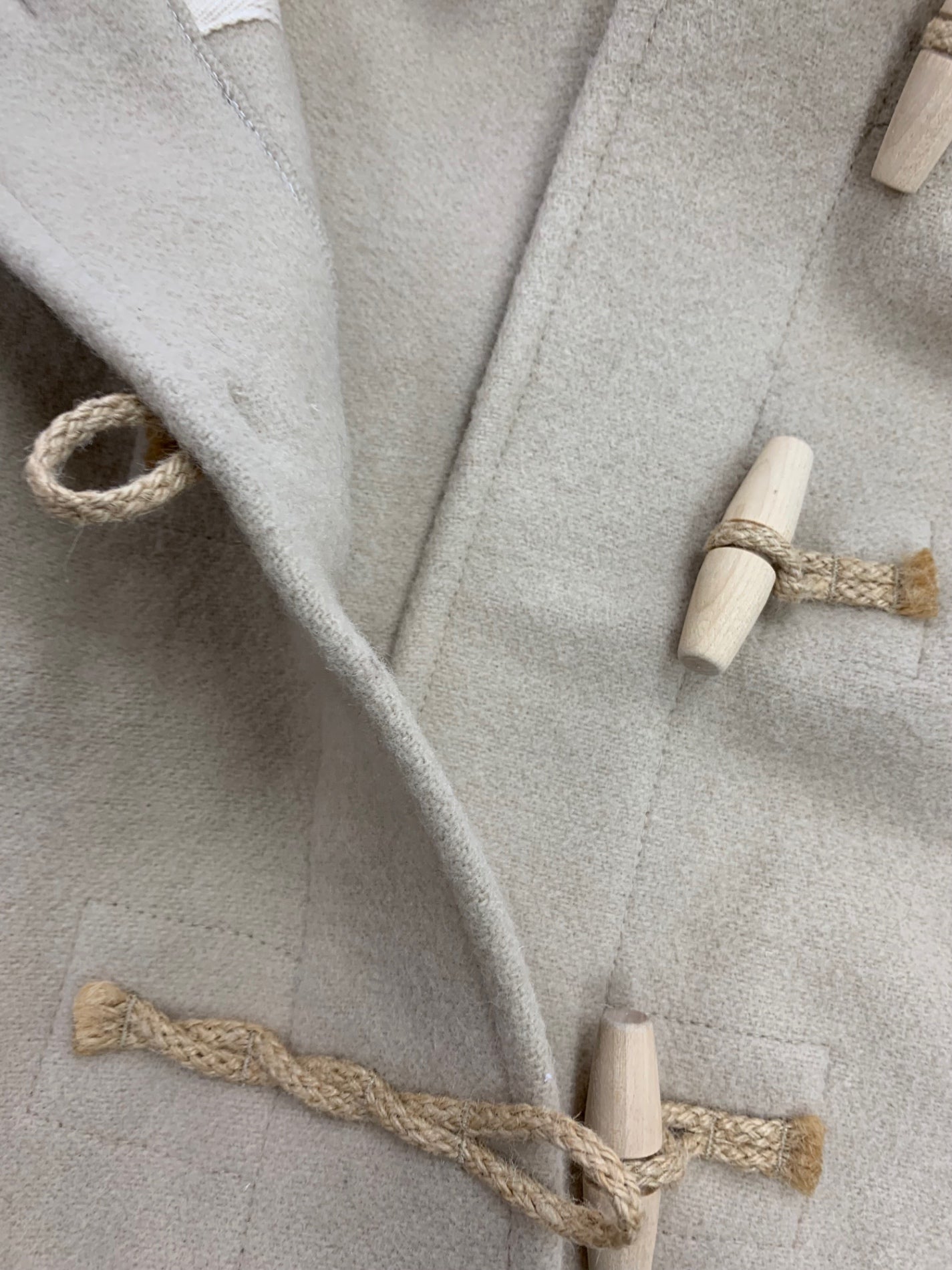 グローバーオール 433652-J ダッフルコート 36 ベージュ ウール混 IT844BVBAXWW