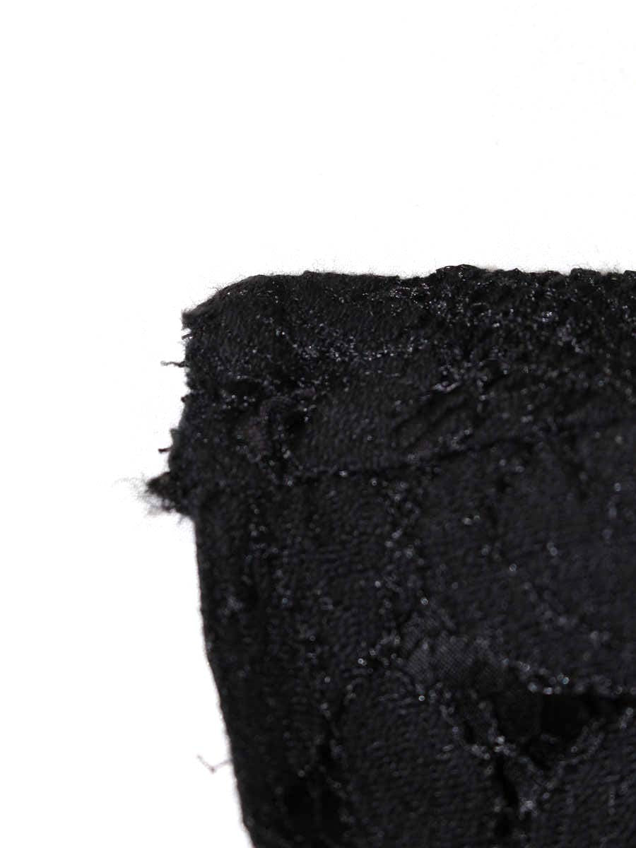 Her lip to フローラルレースラファルドトップ 1222302056 M ブラック フレンチスリーブ ITSAW6BFLMY2 【SALE】