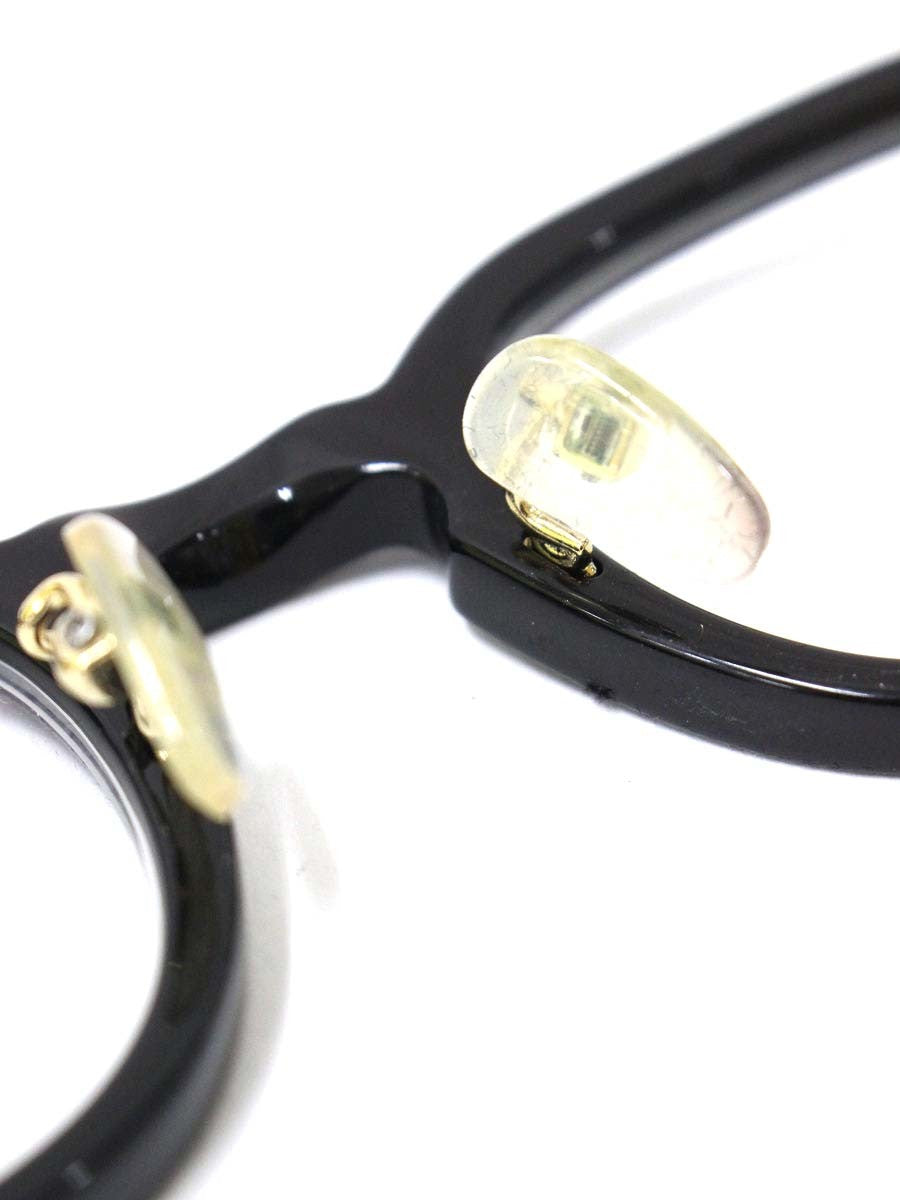 モスコット LEMTOSH メガネ ブラック/クリスタル セルフレーム フルリム ボストン ITDV1H2R5QCG