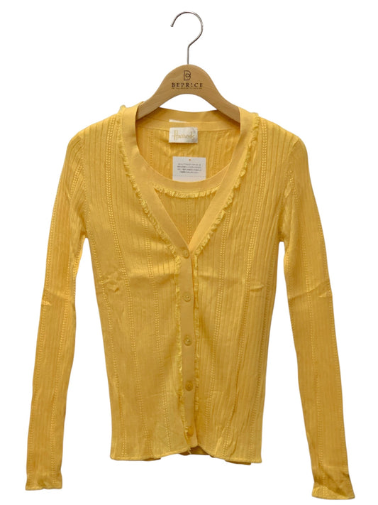 ハロッズ 19120221 19121171 アンサンブル F イエロー カーディガン トップス ニット IT64A8SB9RMD