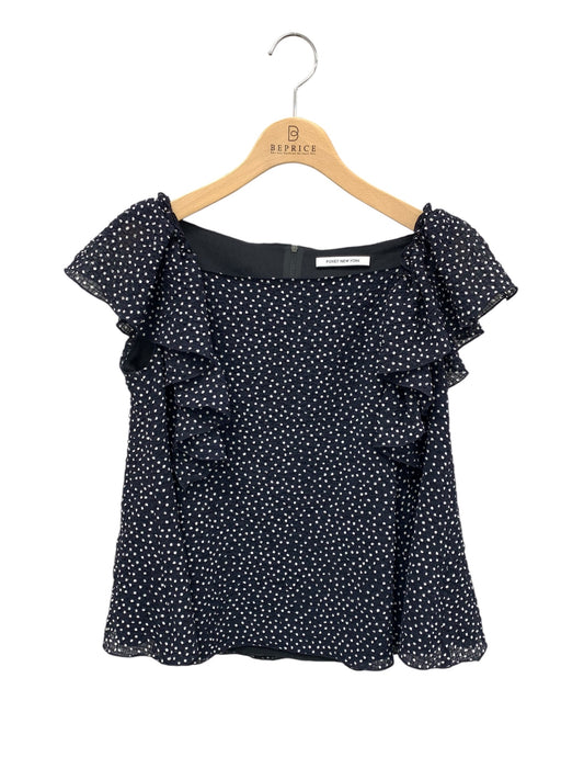 フォクシーニューヨーク Blouse Papillon 44656 38 ネイビー ITOTQXBSJ088