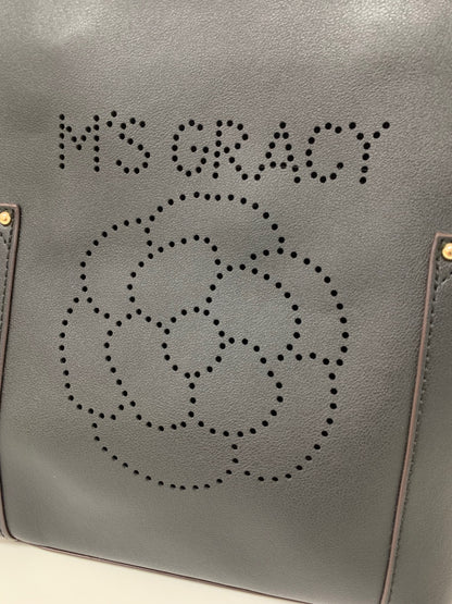 エムズグレイシー パンチング 994503 トートバッグ ブラック カメリア柄 ITZJJDNIRA61