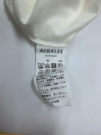 オーラリーフォーロンハーマン A21ST04RH Tシャツ 0 ホワイト コットン IT63EDUO7G80