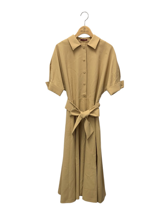 アマカ 【WEB・一部店舗限定】【ATELIER COLLECTION】コットンダブルクロスワンピース V5J74-412-40 40 ベージュ 2024AUTUMN ITGV4RR2O60W