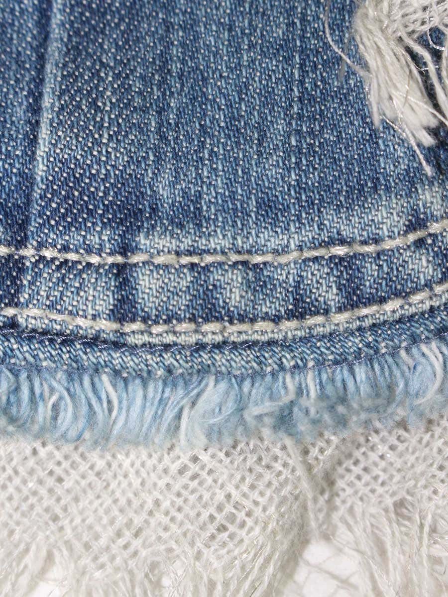 トゥービーシック W5E05-106-24 デニムジャケット 42 ブルー ビジュー ITH7ARU2R7ZU