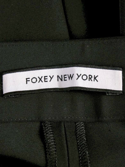 フォクシーニューヨーク 35956 スラックス 40 ブラック グログランテープ 切替 ストレッチ ITYM1816OWRO