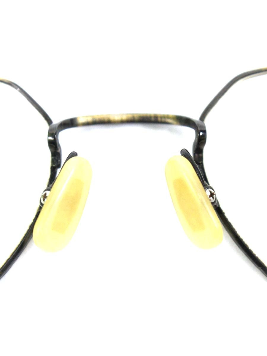 金子眼鏡 メガネ アンティークゴールド/ブラウン VINTAGE コンビ メタルフレーム IT3LNLPEZBD2