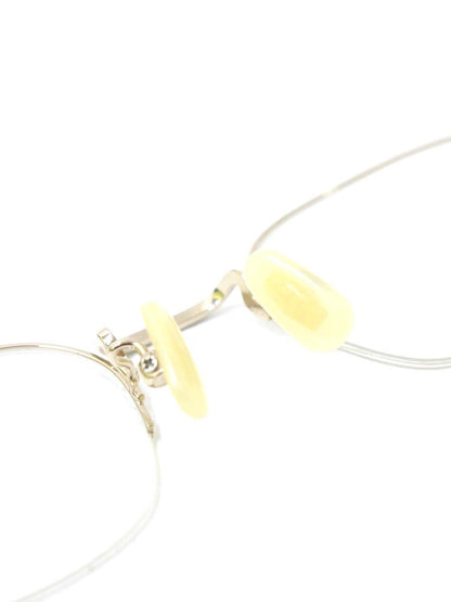 金子眼鏡 BWG VINTAGE KV-112 メガネ ゴールド コンビフレーム ハーフリム（ナイロール）スクエア ITTGRGE2K0T4