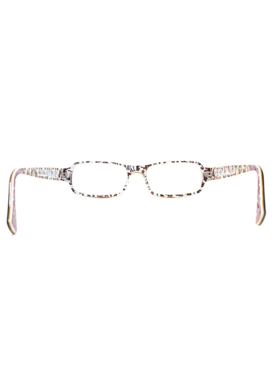 ラフォン ISSY & LA FANGIO メガネ ブラウンデミ スクエア セルフレーム IT53K9TJOGI0
