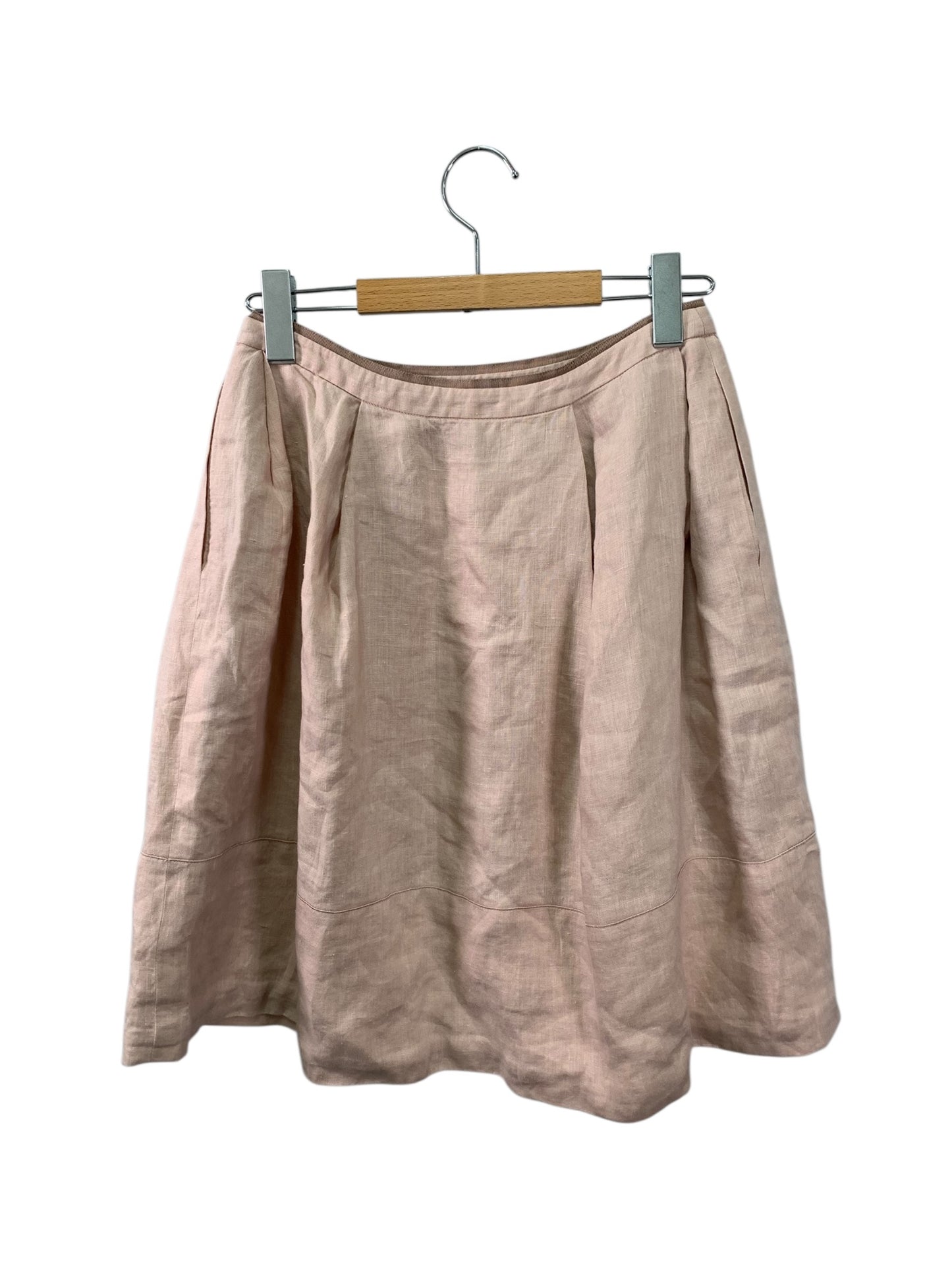 フォクシー 34196 スカート 40 ピンク ベルフラワー リネン ITEGPJCK7KKW 【SALE】