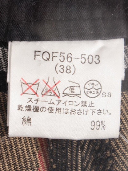 バーバリーブルーレーベル FQF56-503 パンツ 38 ブラウン ノバチェック IT9F7L33SGNS