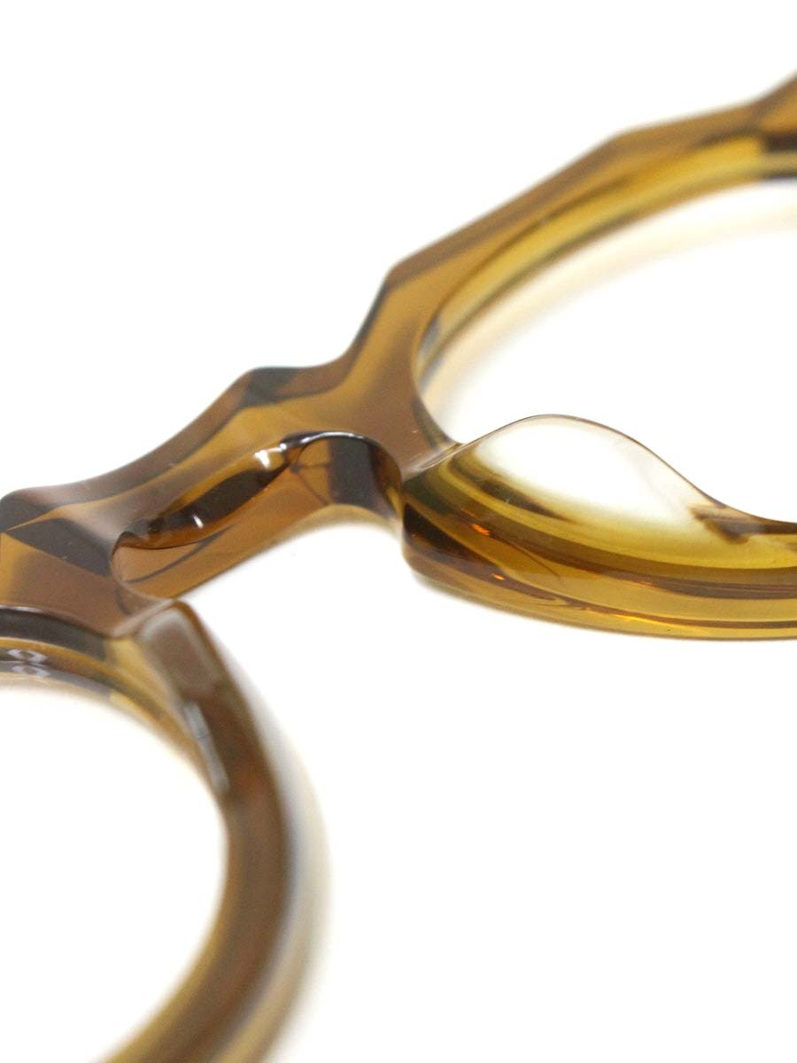 レスカルネティエ Pica メガネ ブラウン セルフレーム クラウンパント IT6C07W0PD2S