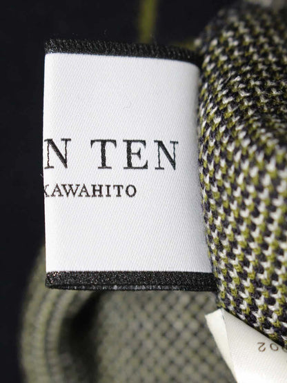 セブンテンバイミホカワヒト 3A508 ワンピース M ネイビー ニット フラワーモチーフ ITYU64O8XTFW