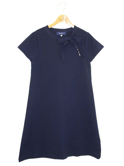 エムズグレイシー Tent Knit One-piece 918341 ワンピース 40 ネイビー ニット ITENKFTUXPYI