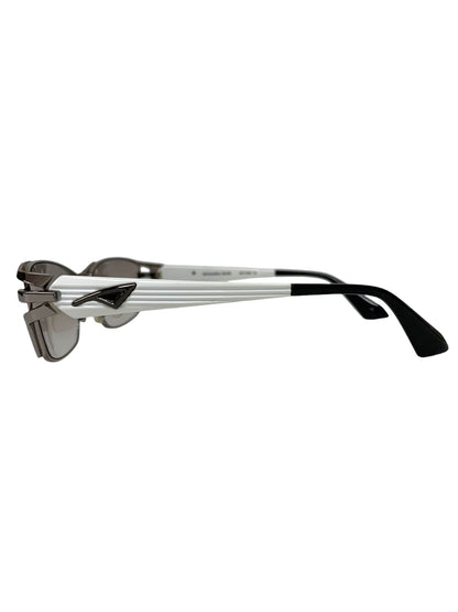 サムライ翔 SS-Y309 サングラス シルバー コンビフレーム スクエア ITB79UWF6R5K