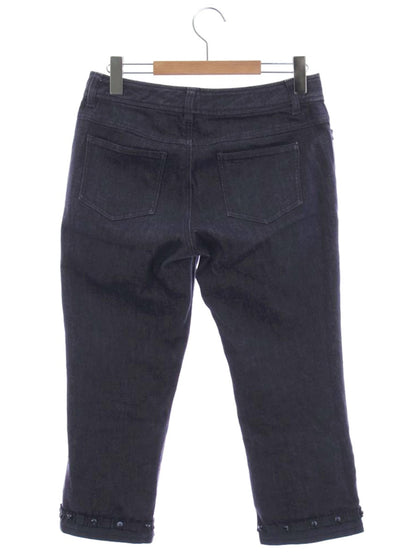 トゥービーシック W5R07-851-29 デニムパンツ 40 ネイビー カラーストーン クロップド ITAKV4RPF1DC