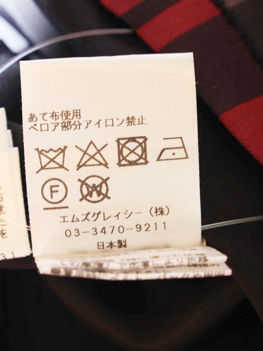 エムズグレイシー 811508 ワンピース 36 ブラック チェック ベロア ITTPNDHDUGIS