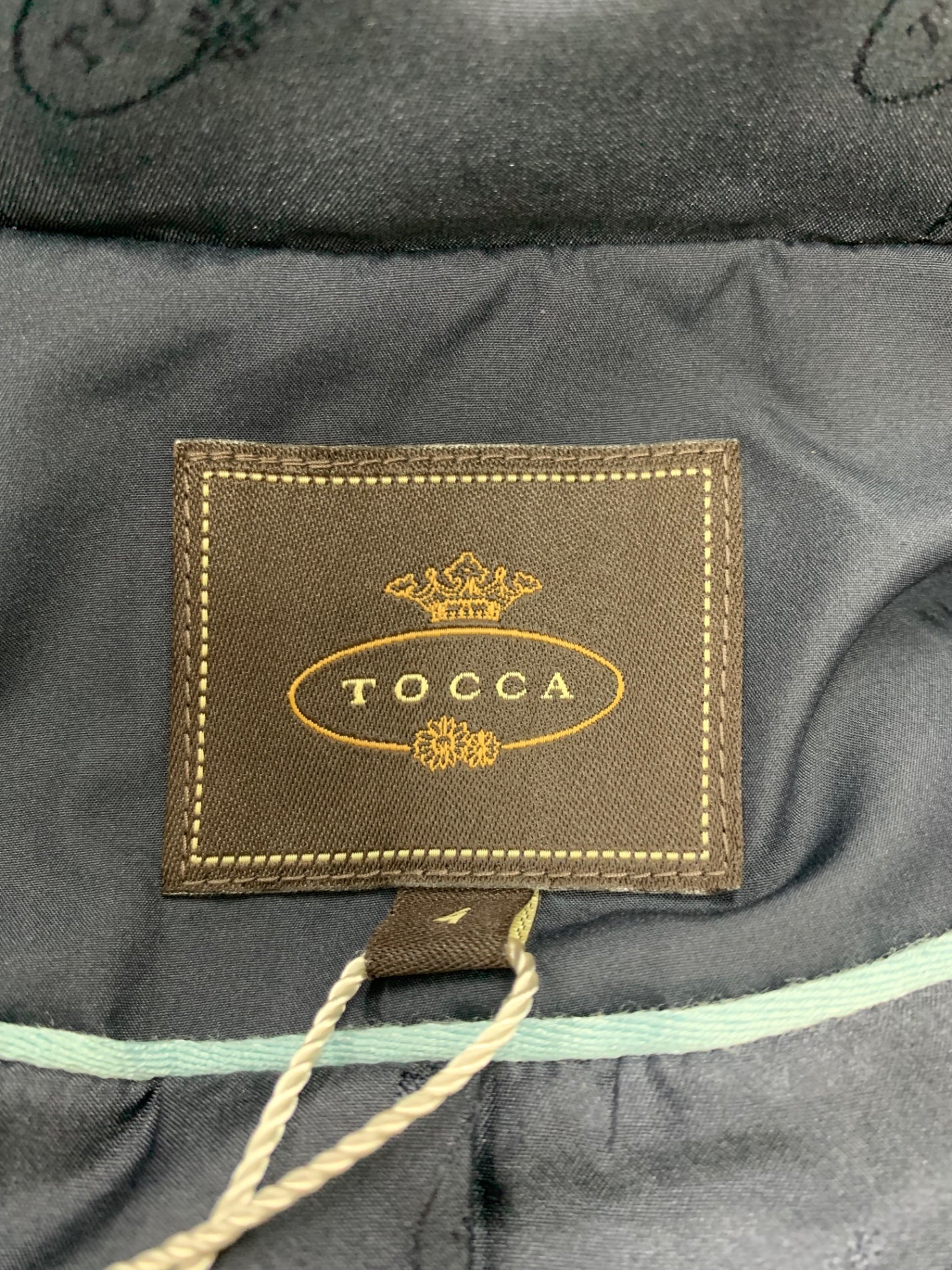 トッカ  LESLEY レスリー CMTOKW0305 コート 4 ネイビー キルティング クローバーモチーフ ITJ7KTYA2NYI