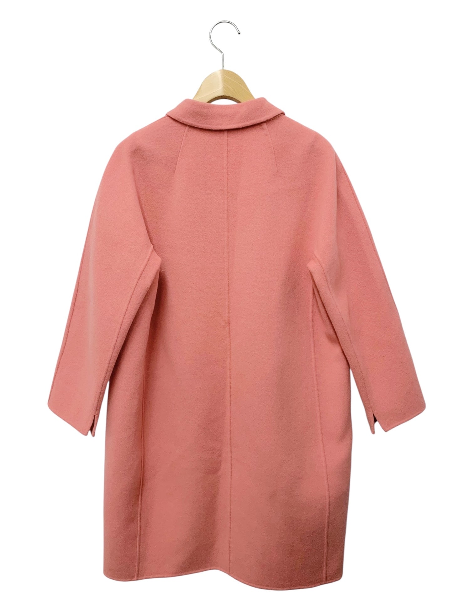 エスマックスマーラ 90860969 コート 38 ピンク 衿付き IT7WMN5MASK8