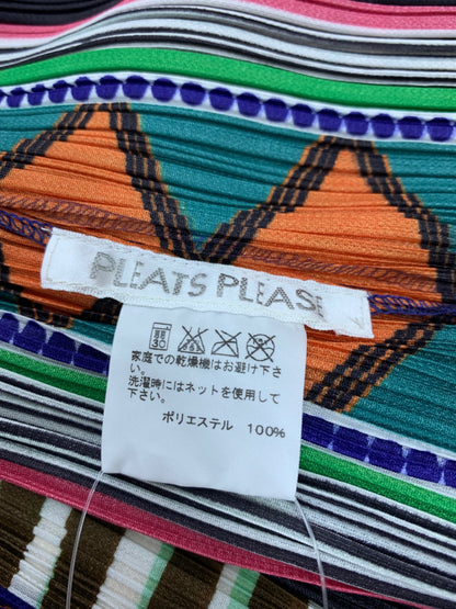 プリーツプリーズイッセイミヤケ PP31-JO538 カーディガン 3 マルチカラー ITQ7O1XEVLGA