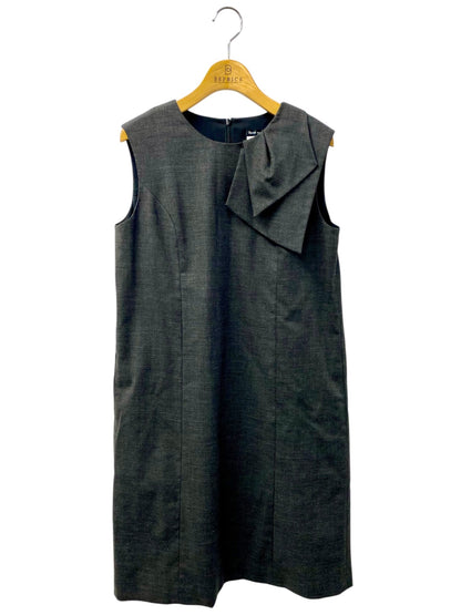 ルネ 5726010 ワンピース 38 チャコール 肩リボンモチーフ ITFZCUG58RBW