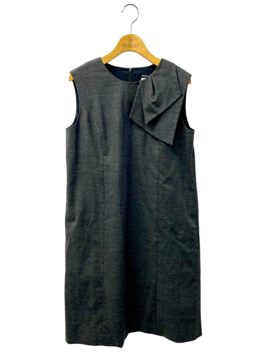 ルネ 5726010 ワンピース 38 チャコール 肩リボンモチーフ ITFZCUG58RBW