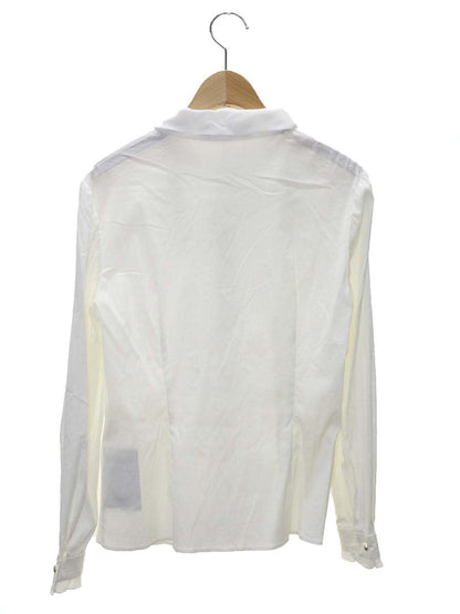 エムズグレイシー 720513 シャツ ブラウス 38 ホワイト フリルブラウス ITIB970TN558